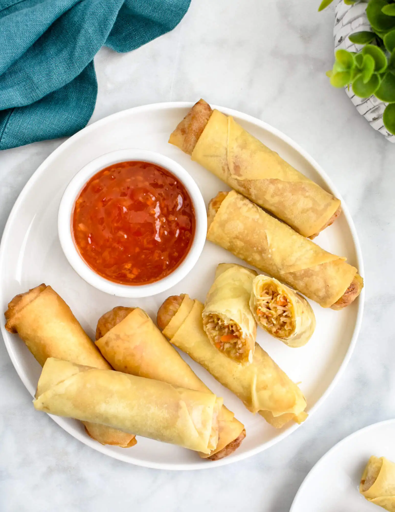 Delicious Vegetable Spring Rolls at DJ's Pizzeria & Lounge in St Albert, AB